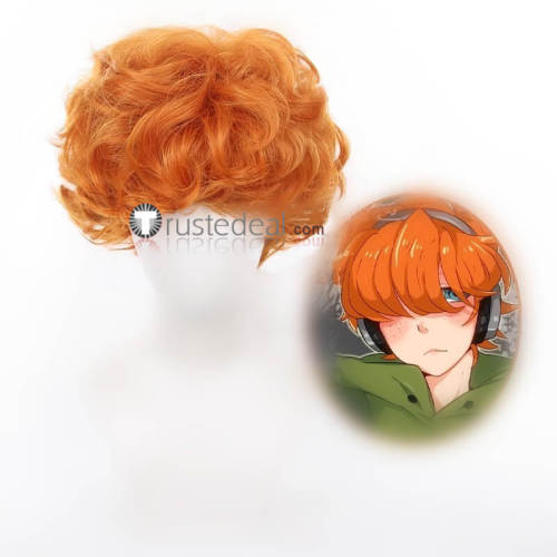 Panty Stocking with Garterbelt Brief Orange Curly Cosplay Wig
