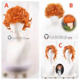 Panty Stocking with Garterbelt Brief Orange Curly Cosplay Wig