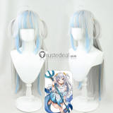 Vtuber Virtual YouTuber Hololive Ookami Mio Gawr Gura Cosplay Wig Ears