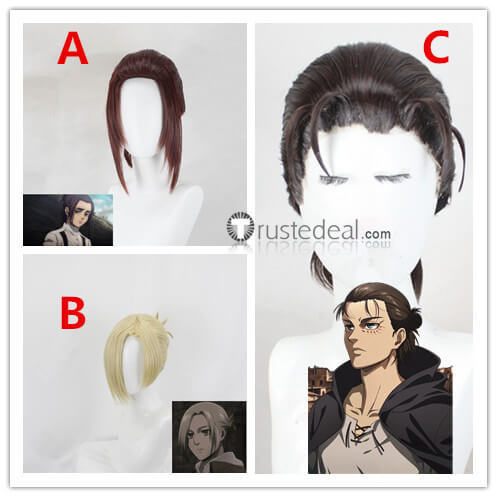Attack on Titan Shingeki no Kyojin Eren Yeager Gabi Braun Annie Leonhart Blonde Styled Cosplay Wig