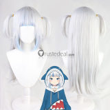 Vtuber Virtual YouTuber Hololive Ookami Mio Gawr Gura Cosplay Wig Ears