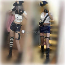 Panty and Stocking with Garterbelt  Panty Stocking Police Officer Figure Cosplay Costume