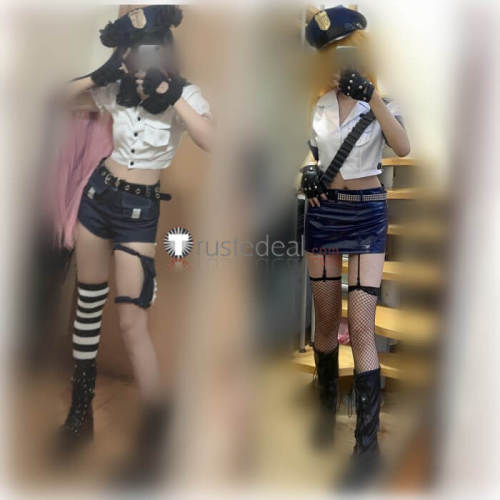 Panty and Stocking with Garterbelt  Panty Stocking Police Officer Figure Cosplay Costume