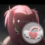 Link Click Li Tianchen Li Tianxi Pink Cosplay Wig Heart Wings Hair Accessories