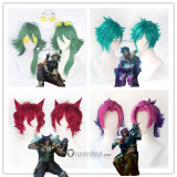 League of Legends LOL Heartsteel Ezreal Aphelios Shieda Kayn Sett Yone Alune Cosplay Wig Hat