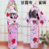 Kimetsu no Yaiba Demon Slayer Mitsuri Kanroji Manga Pink Kimono Cosplay Costume