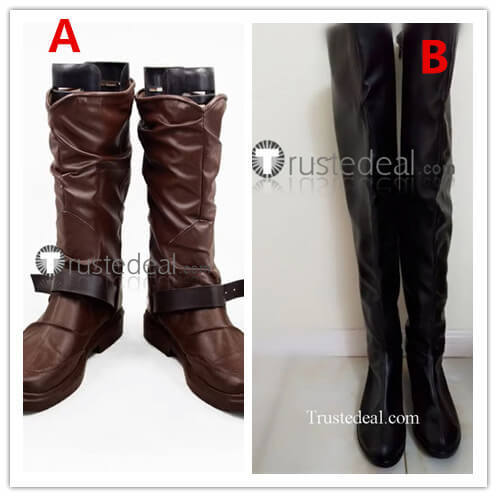 Noragami Yato Yaboku Bishamon Bishamonten Vaisravana Black Cosplay Shoes Boots