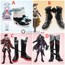 Genshin Impact Fontaine Wriothesley Navia Sigewinne Fatui Skirmisher Pyroslinger Bracer Cosplay Shoes Boots