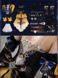 Genshin Impact Fatui Harbinger The Knave Arlecchino Fontaine Navia Cosplay Costume Custom Size