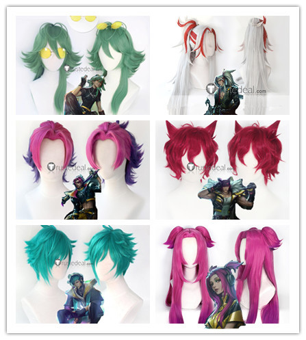 League of Legends LOL Heartsteel Ezreal Aphelios Shieda Kayn Sett Yone Alune Cosplay Wig Hat