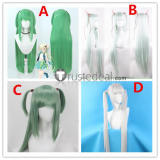 Senren Banka Murasame Tomotake Yoshino Silver Green Cosplay Wig