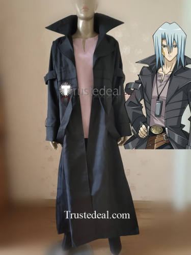 YuGiOh 5D's Kalin Kessler Kyosuke Kiryu Human Black Coat Cosplay Costume