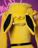 Pokemon Gijinka Leafeon Jolteon Fluffy Jumpsuit Bunny Suit Cosplay Costume