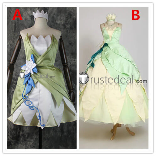 white christmas dresses Disney Parks Tiana Dress Up Figure Set New with Box – I Love Characters main image 1