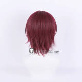 Free Iwatobi Swim Club Rin Matsuoka Wine Red Cosplay Wig