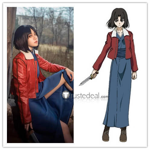 Kara no Kyoukai The Garden of Sinners Shiki Ryougi Brown Cosplay Shoes Boots