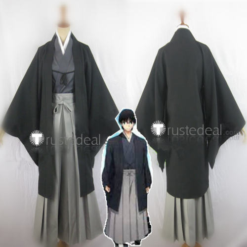 Kara no Kyoukai The Garden of Sinners Mikiya Kokutou Black Kimono Cosplay Costume