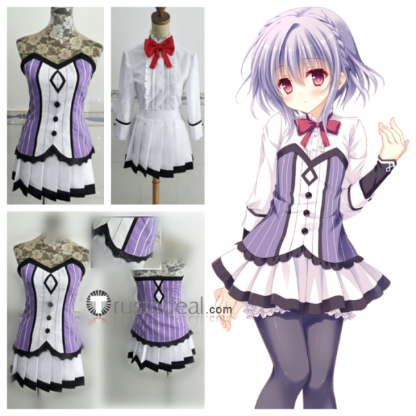 Otome Domain Asuka Minato Purple Cosplay Costume