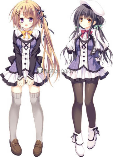 Otome Domain Saionji Kazari Kifune Yuzu Ogaki Hinata Minami Miyu Purple  Uniform Cosplay Costume