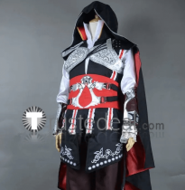 Assassin's Creed Ezio Auditore da Firenze Black Cosplay Costume