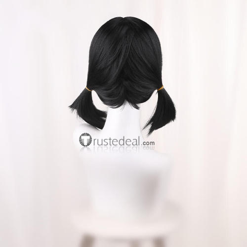 Vocaloid Kaai Yuki Black Ponytails Cosplay Wig