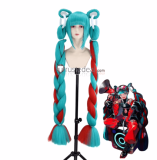 Vocaloid Miku Hatsune Magical Mirai 2023 Fashion Subculture Hatsune Miku Rurudo Cosplay Wig Ponytails