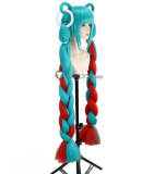 Vocaloid Miku Hatsune Magical Mirai 2023 Fashion Subculture Hatsune Miku Rurudo Cosplay Wig Ponytails