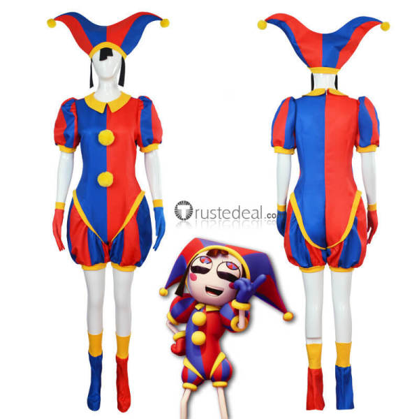 The Amazing Digital Circus Pomni Jester Clown Cosplay Costume 2