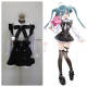 Vocaloid Fashion Subculture Hatsune Miku Black White Cosplay Costume