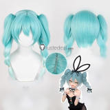 Vocaloid Miku Hatsune Magical Mirai 2023 Fashion Subculture Hatsune Miku Rurudo Cosplay Wig Ponytails