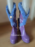 Commission League of Legends LOL Challenger Ahri Midnight Arcade Cosplay Boots Shoes