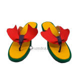 Pokemon Scarlet and Violet The Teal Mask DLC Juliana Aoi Florian Haruto Green White Jinbei Kimono Cosplay Costume