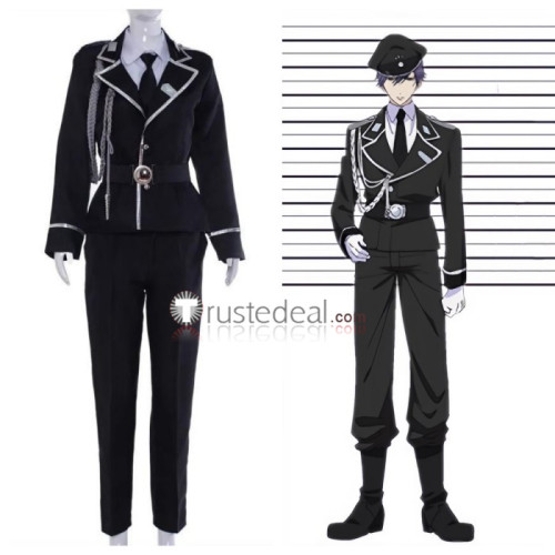 Sweet Punishment Aki Myojin Black Chief Prison Guard Uniform Cosplay Costume