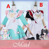 Needy Streamer Overload NEEDY GIRL OVERDOSE Sweet Paradise OMGkawaiiAngel chan KAngel Ame Chan Maid Cosplay Costume