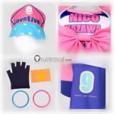 Love Live SR Baseball Nico Yazawa Hanayyo Umi Nozomi Eli Maki Honoka Kotori Rin Cosplay Costume