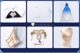 Genshin Impact Fontaine God of Justice Focalors White Cosplay Costume