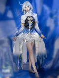Genshin Impact Fontaine God of Justice Focalors White Cosplay Costume