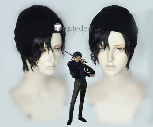 Detective Conan Kenji Hagiwara Shuichi Akai Black Cosplay Wig