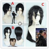 Detective Conan Kenji Hagiwara Shuichi Akai Black Cosplay Wig