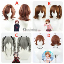 The Idolmaster Cinderella Girls Mirai Kasuga Madoka Higuchi Ranko Kanzaki Hina Araki Ponytails Cosplay Wig