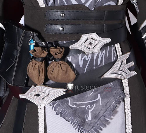 Arknights Texas The Omertosa Wingbreaker Black Red Cosplay Costume