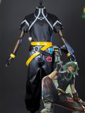 League of Legends LOL Heartsteel Ezreal Black Cosplay Costume 2