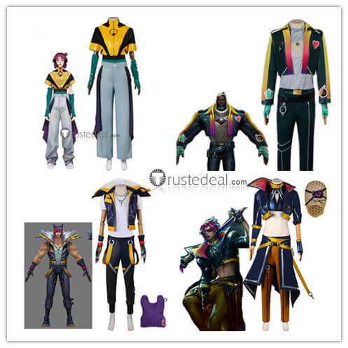 League of Legends LOL Heartsteel Ezreal Aphelios Shieda Kayn Sett Yone Alune K'Sante Cosplay Costume