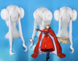 Fire Emblem Three Houses Flayn Edelgard Princess Time Skip Silver Grey White Green Styled Cosplay Wig
