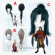 Fate Samurai Remnant Yamato Takeru Saber Zhou Yu Zheng Chenggong Yui Shousetsu Silver Green Black Cosplay Wig