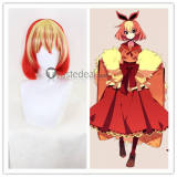 Pokemon Flareon Red and Blonde Cosplay Wig