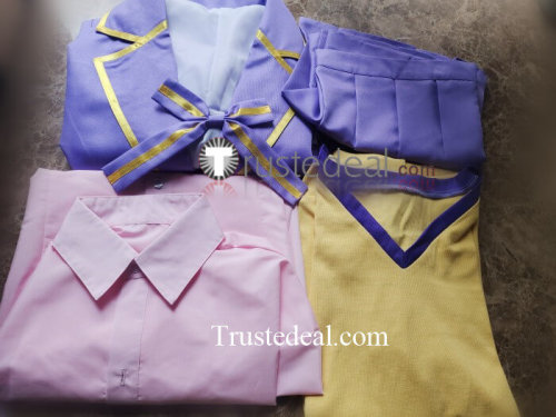 Link Click Li Tianxi Purple School Uniform Cosplay Costume