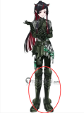 Commission Disney Twisted-Wonderland Lilia Vanrouge Right General's Armor Cosplay Shoes Boots