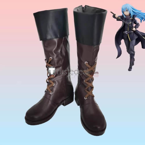 Tensei Shitara Slime Datta Ken Rimuru Tempest Cheerleader Mikami Satoru Blue Cosplay Shoes Boots