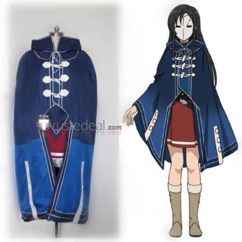 Mushoku Tensei Jobless Reincarnation Isekai Ittara Honki Dasu Nanahoshi Shizuka Blue Cosplay Costume